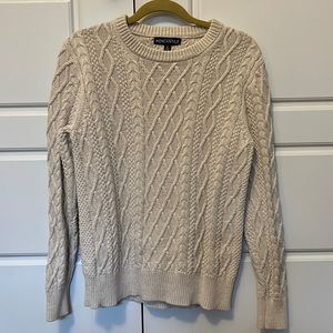 Cream cable knit sweater